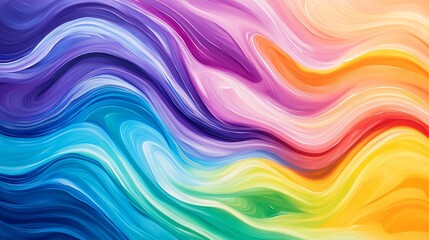 Abstract colorful background with wavy lines.