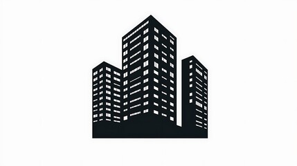 Fototapeta premium Artistic Urban City Skyline Skyscraper Logo Design Ideas Art