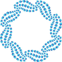 Spiral and swirl motion twisting circles objects design elements