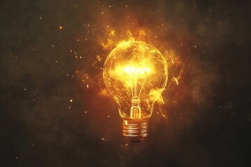 Light bulb symbolizing inspiration, creativity, and innovative
