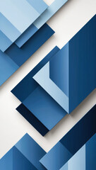 Fototapeta premium Blue abstract elements in a 3D composition