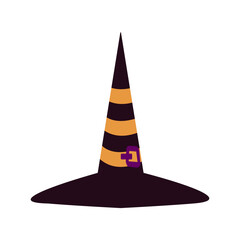 Fototapeta premium Purple Halloween Witch Hat