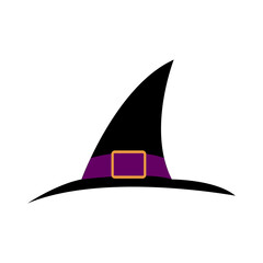 Purple Halloween Witch Hat