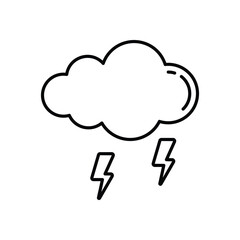 Storm  vector icon stock illustration