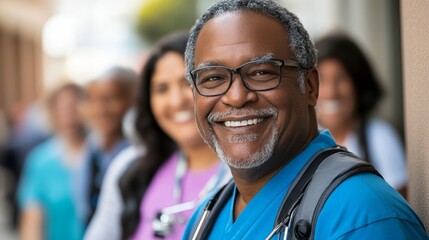 Naklejka premium Parkinson's Support Network, A Community of Care: Caregivers and Loved Ones-United Against Parkinson's