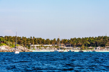 Boats anchored at Koh Racha island, Phuket, Thailand