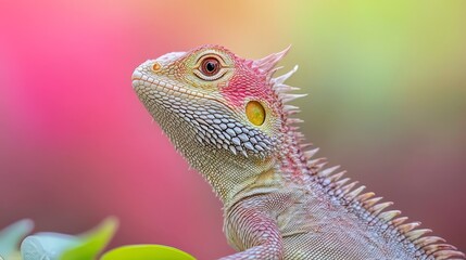Fototapeta premium pink, yellow, and green