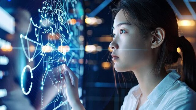 AI tutors guiding students through personalized learning paths, digital transformation in education.