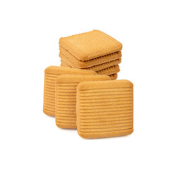 Italian Square Cookies, Novellini Biscuits, Rectangular Pastry Cracker, Wheat Bakery Dessert, Novellino