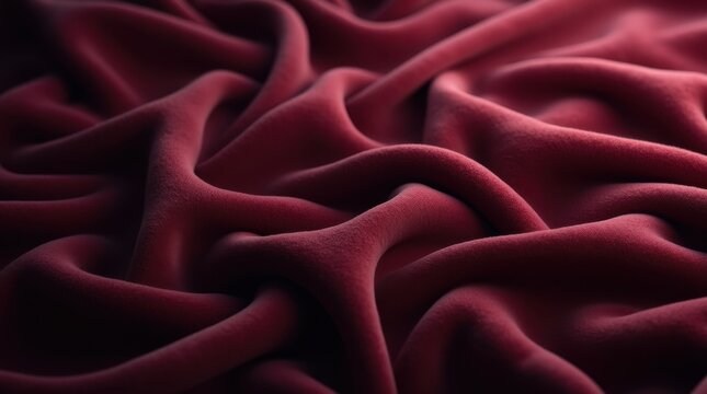 The deep, rich texture of velvet envelops the fingertips in a luxurious embrace, with its soft, plush surface inviting touch and adding an air of elegance.