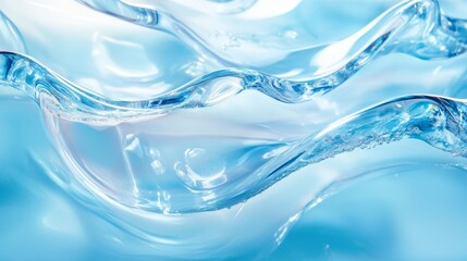 Blue water wave abstract background, serene aquatic texture for design