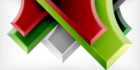 Arrow with round elements. Color geometric shapes background. Vector Illustration For Wallpaper, Banner, Background, Card, Book Illustration, landing page