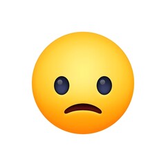 Fototapeta premium Upside-Down Face Emoji: Playful Sarcasm and Confusion 