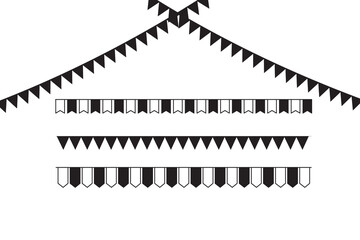 Party pennant flag carnival festival or happy birthday celebration decoration items