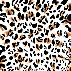 Black and Brown Leopard, Cheetah, Jaguar layered print pattern perfect for decorative and more.