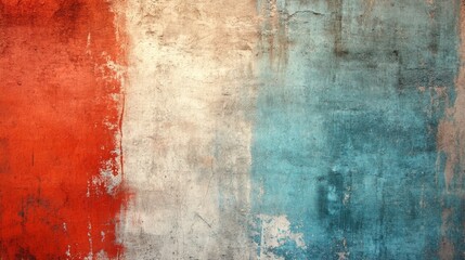 Obraz premium Abstract red, blue, and white paint texture, a vibrant artistic background