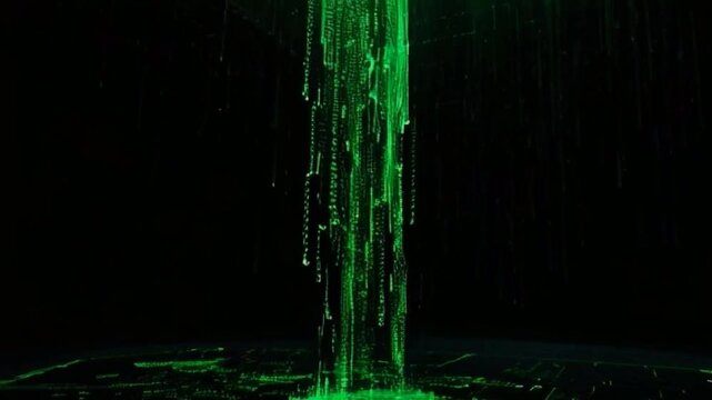 Digital Code Rain video