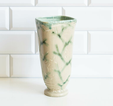 Mid-century modern style ceramic vase
