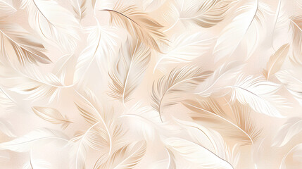 Feathery pattern with a light brown background