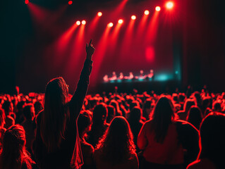 Crowd of people enjoying live concert