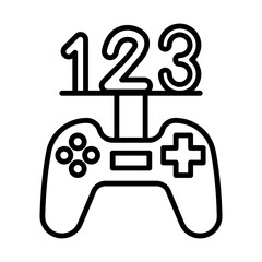 Game Ranking line icon