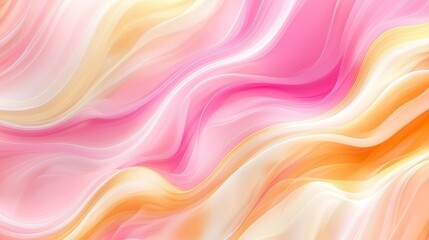 Obraz premium pink, yellow, and white hues; wavy pattern at the base