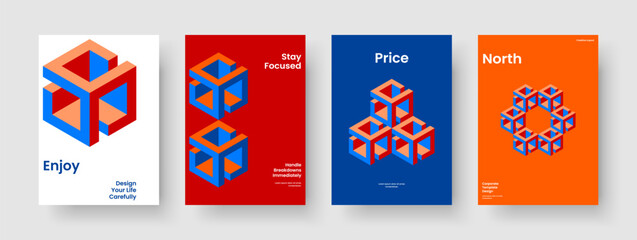 Fototapeta premium Abstract Brochure Layout. Creative Flyer Template. Geometric Banner Design. Poster. Book Cover. Business Presentation. Background. Report. Catalog. Newsletter. Handbill. Notebook. Portfolio