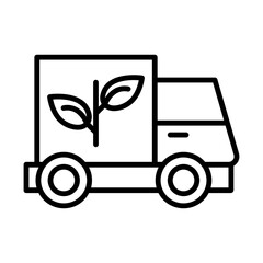 Sustainable Transportation line icon