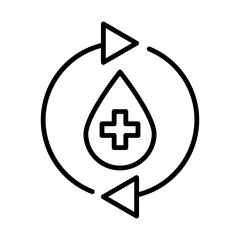 Obraz premium Water Treatment line icon