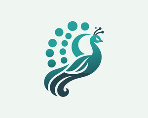 Fototapeta premium peacock feather vector