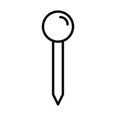 Location pin line icon