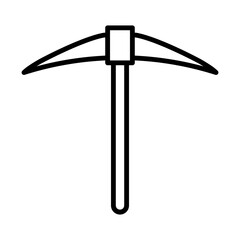 Pickaxe line icon