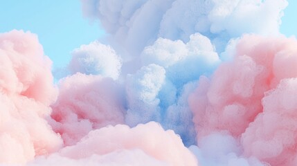 Fototapeta premium Soft Clouds of Color: Serene 3D Abstract Backdrop for Electronic Product Showcases