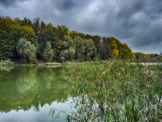 autumn, backgrounds, beautiful, blue, boat, calm, clear, cloud, cloudscape, coastline, edge, environment, forest, green, horizon, idyllic, lake, landscape, majestic, nature, outdoors, panoramic, pond,