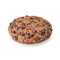 Cookie with chocolate style isolated white background.