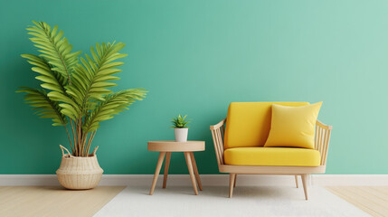 Chic children's room interior, modern lounge design, vibrant colors, playful decor, cozy atmosphere, functional furniture, inviting space for creativity