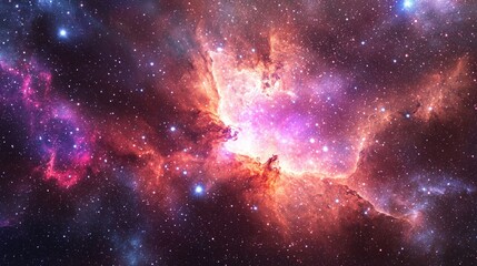 Cosmic Nebula Universe - 3D Rendered Starry Skies for Electronic Product Displays, Ultra-Detailed Illustration