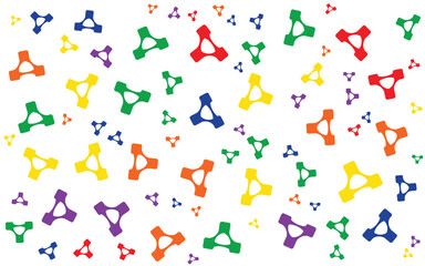 Colorful Shape Abstract background in flat style