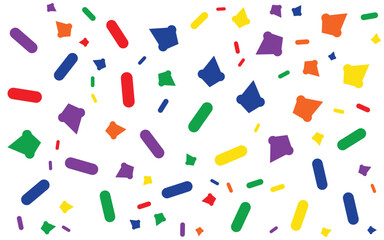 Colorful Shape Abstract background in flat style