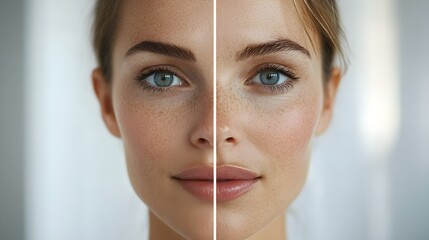 Progression video of anti-aging treatments focusing on fine lines around the mouth, documenting the gradual transformation to smoother skin with clear before-and-after results