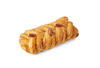 Croissant bakery isolated white background style.