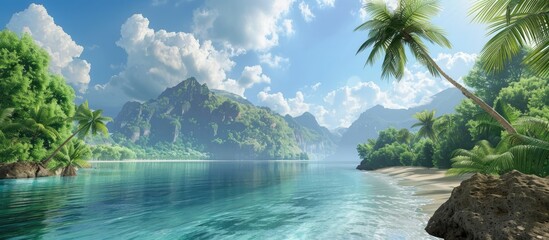 Relish the upcoming weekend while planning your travel and vacation adventures with a picturesque copy space image in mind
