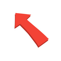 red arrow vector