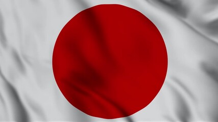 Japan flag looping background animation video 
