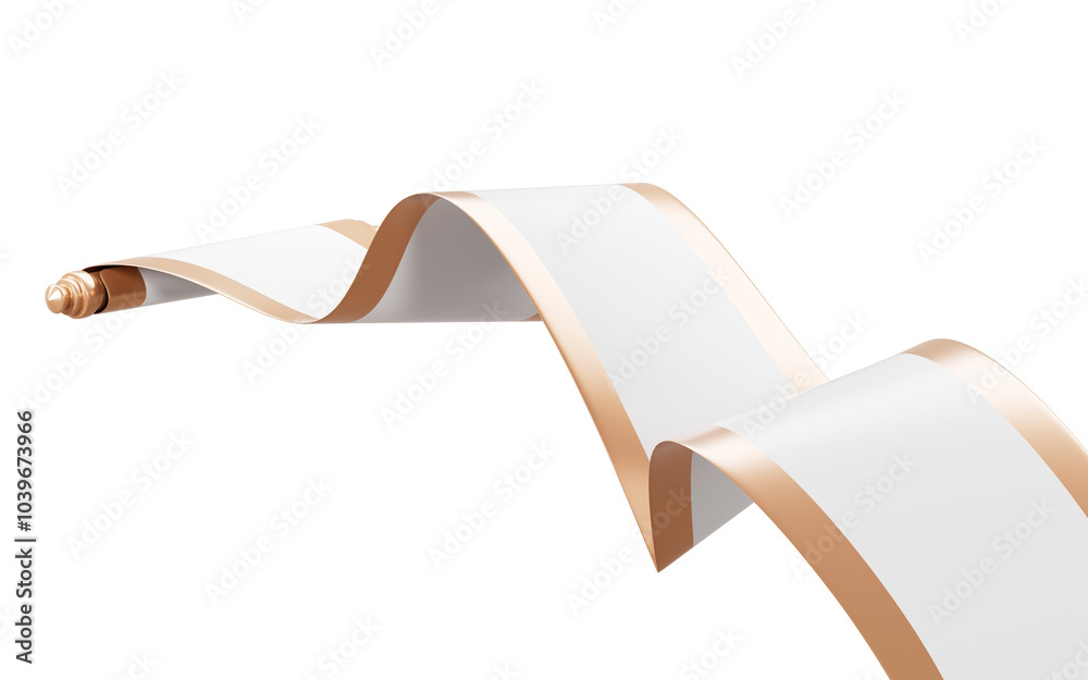Fototapete chinese style empty scroll, chinese style background, chinese style element, 3d rendering.
