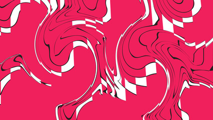 136 Vibrant pink colored swirl wallpaper, Fabric Pattern, Pcking paper Pattern, Vector Illustration