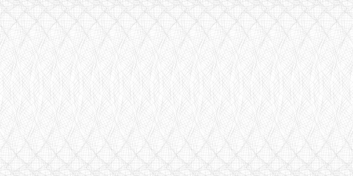 Guilloche vector background grid. Geometric lathe criss cross line pattern for document design, banknotes, money, official check and diploma authenticity.