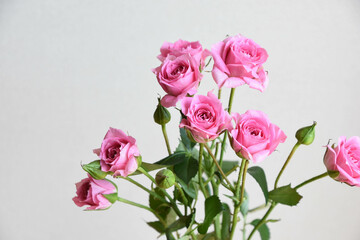 ピンクのスプレーばら