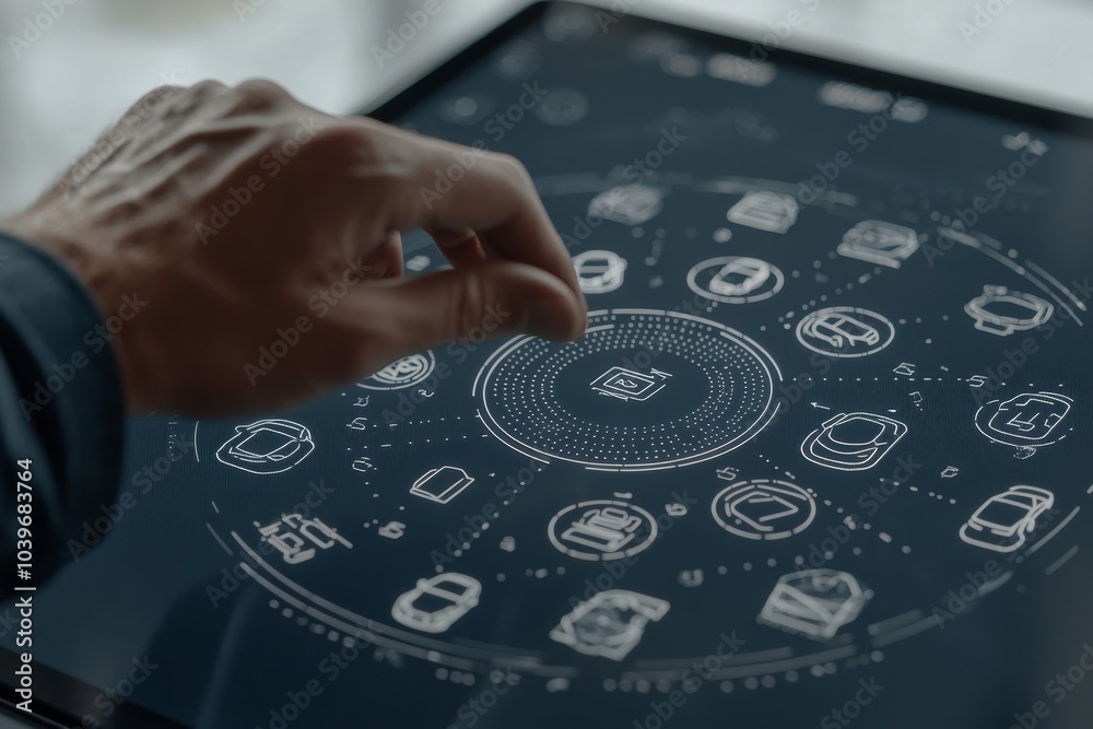 Poster Image of intelligent devices and networks in a smart machine concept.