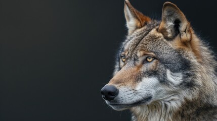 Potrait of Indian Grey Wolf